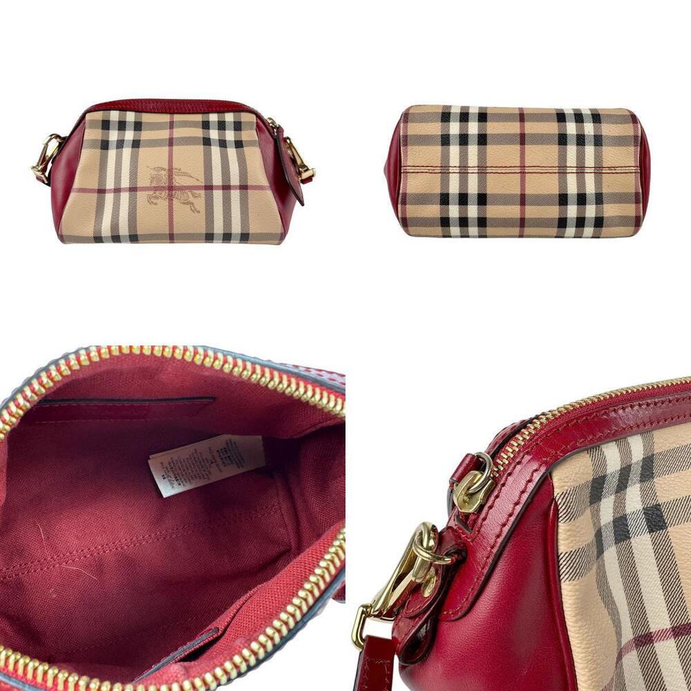 Burberry crossbody shoulder bag leather Beige Tan dark red gold - Picture 3 of 4